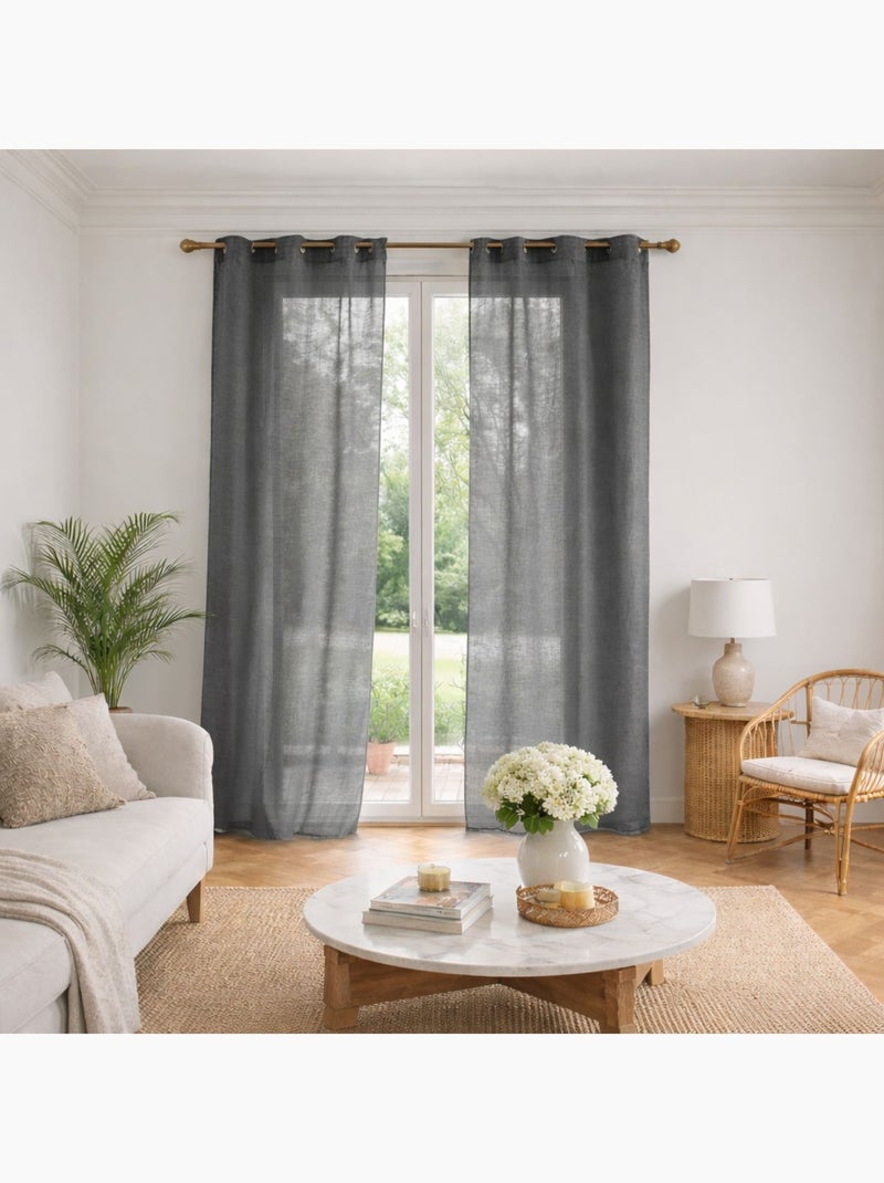 Liso fluido polilino transparente Gris antracita - Kiabi