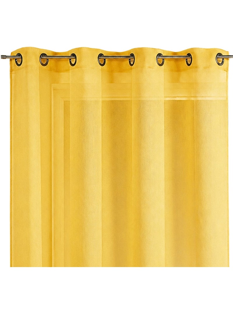 Liso liso con rayas tono sobre tono Amarillo - Kiabi