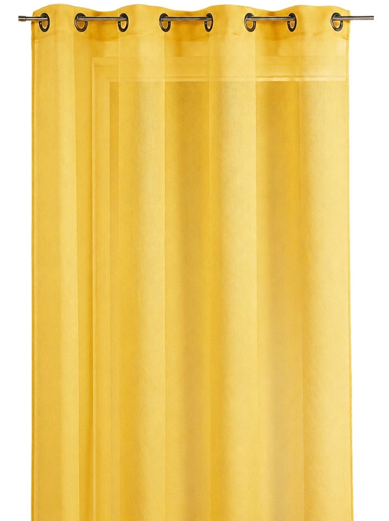 Liso liso con rayas tono sobre tono Amarillo - Kiabi