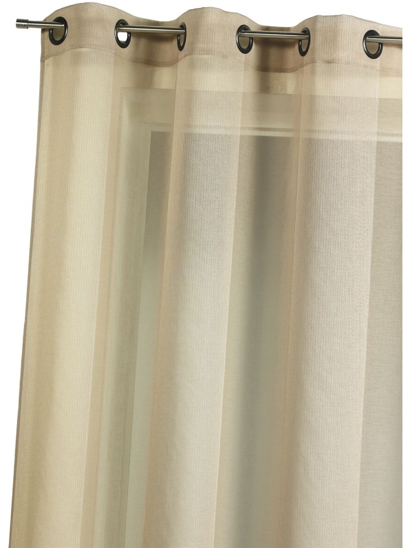 Liso liso con rayas tono sobre tono Beige - Kiabi