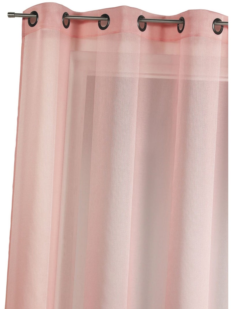 Liso liso con rayas tono sobre tono Rosa pastel - Kiabi