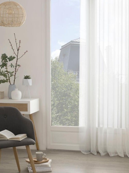 Liso transparente claro con ojales - Kiabi