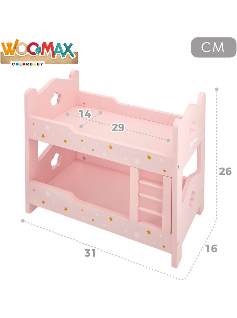 Litera de madera para muñecas woomax N/D - Kiabi
