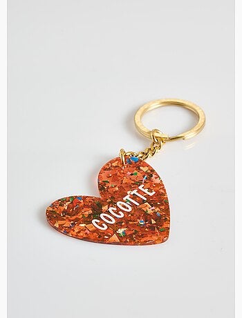 Llavero novedoso de resina con forma de corazón - AFIBEL