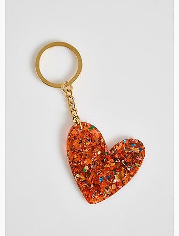Llavero novedoso de resina con forma de corazón - AFIBEL