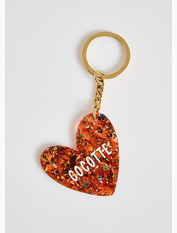 Llavero novedoso de resina con forma de corazón - AFIBEL