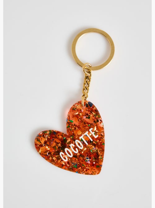 Llavero novedoso de resina con forma de corazón - AFIBEL - Kiabi