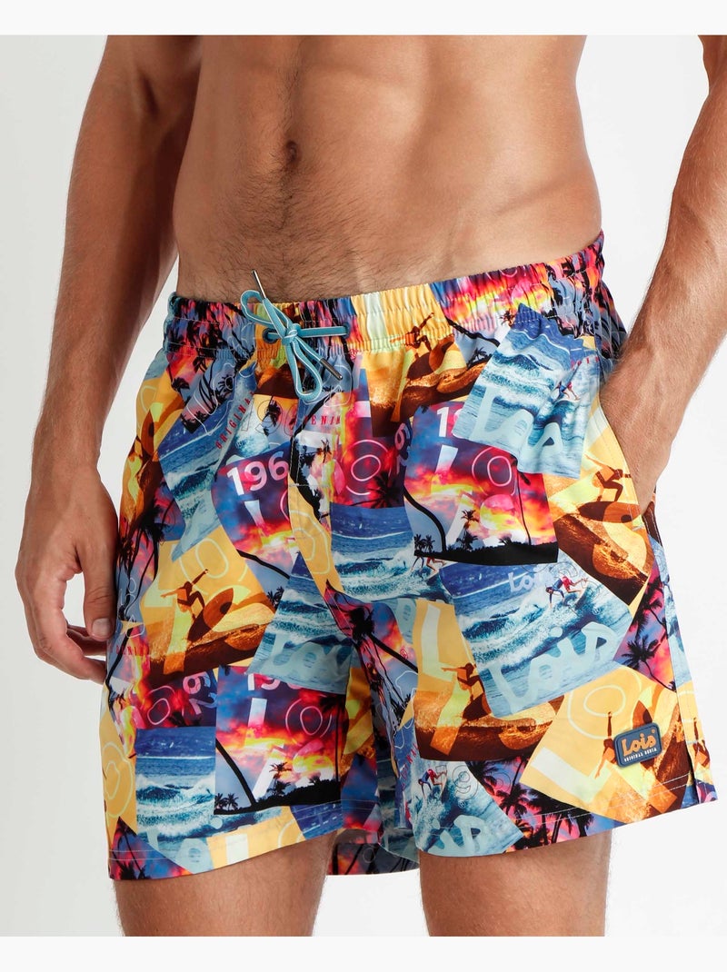 LOIS Bañador Postal para Hombre Multicolor - Kiabi