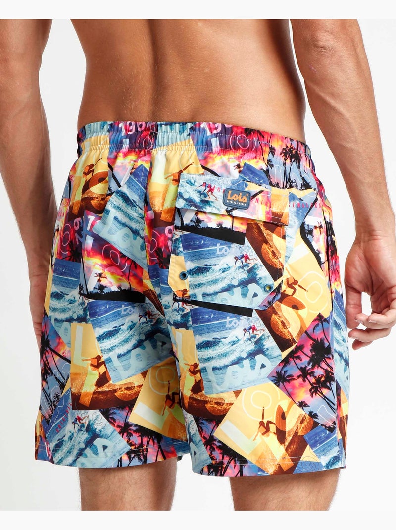LOIS Bañador Postal para Hombre Multicolor - Kiabi
