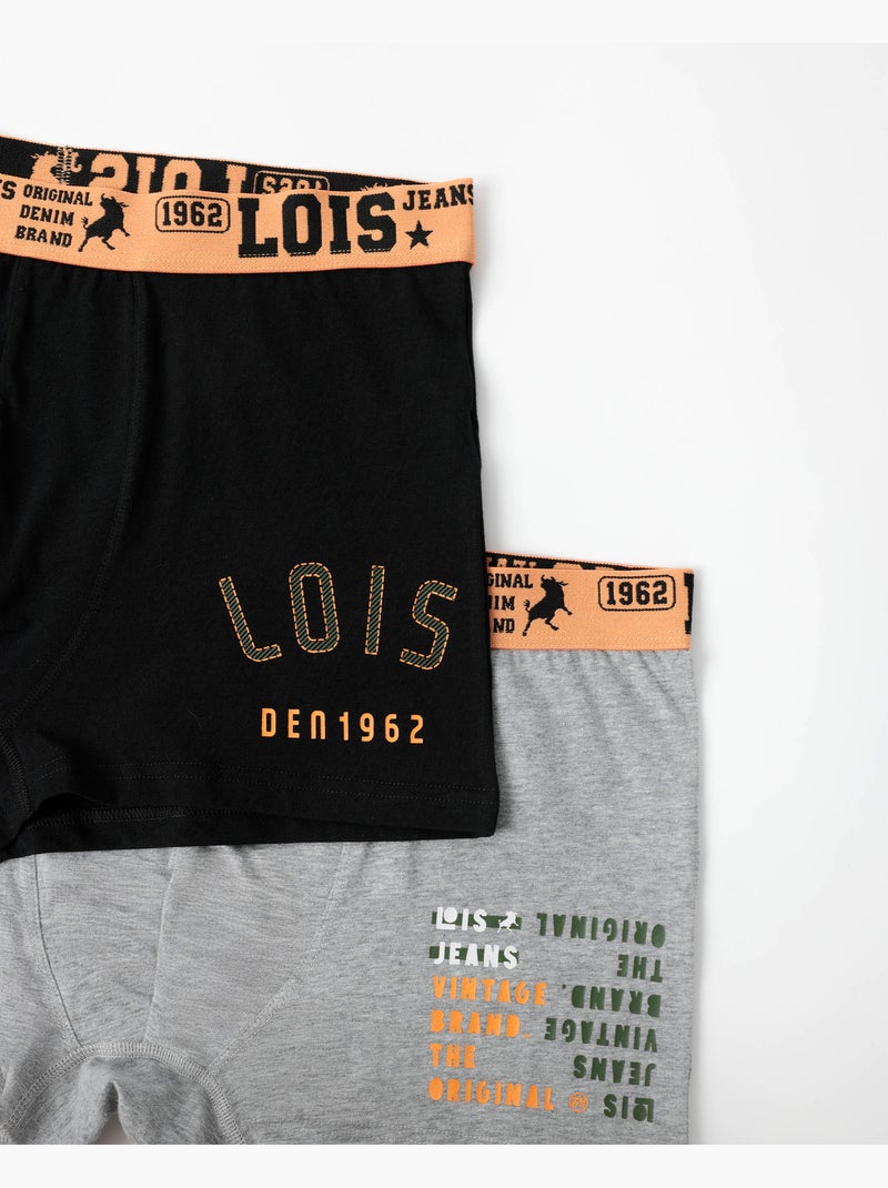 LOIS Calzoncillo/Boxer Den1962 para Hombre, (Caja de 2 unidades) Multicolor - Kiabi