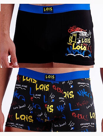 LOIS Calzoncillo/Bóxer Graffiti para Hombre, (Caja de 2 unidades)