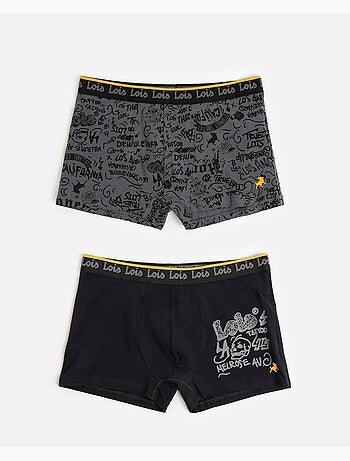 LOIS Calzoncillo/Bóxer Graffiti para Hombre, (Caja de 2 unidades)