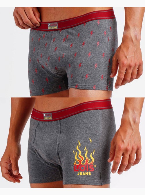LOIS Calzoncillo/Bóxer Rocks para Hombre, (Caja de 2 unidades) - Kiabi LOIS Calzoncillo/Bóxer Rocks para Hombre, (Caja de 2 unidades) - Kiabi