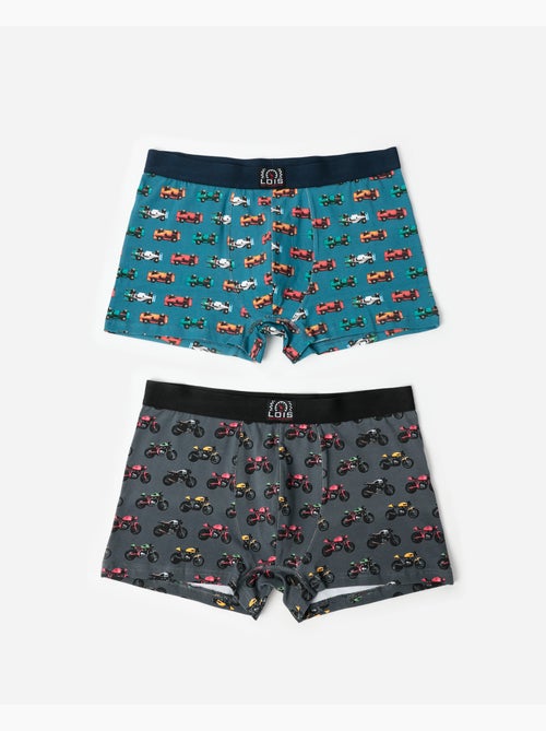 LOIS Calzoncillo/Boxer Scrambler para Hombre, (Caja de 2 unidades) - Kiabi LOIS Calzoncillo/Boxer Scrambler para Hombre, (Caja de 2 unidades) - Kiabi
