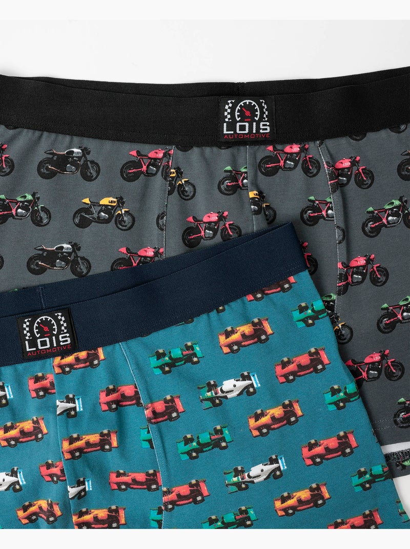LOIS Calzoncillo/Boxer Scrambler  para Hombre, (Caja de 2 unidades) Multicolor - Kiabi