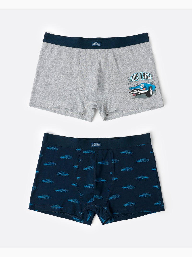 LOIS Calzoncillo/Boxer Vintage Car para Hombre, (Caja de 2 unidades) Multicolor - Kiabi