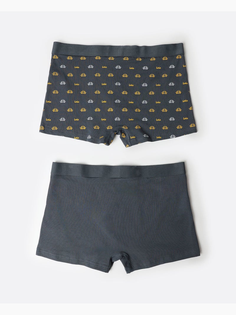 LOIS Calzoncillo/Boxer Yellow Car para Hombre, (Caja de 2 unidades) Multicolor - Kiabi