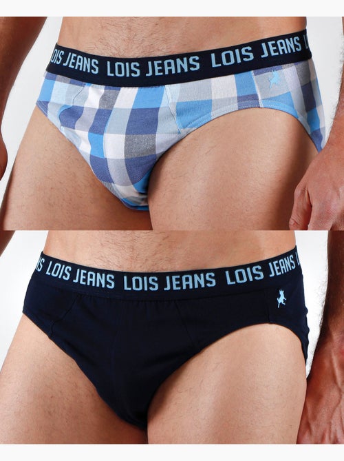 LOIS Calzoncillo/Slip Jeans VIP para Hombre, (Caja de 2 unidades) - Kiabi LOIS Calzoncillo/Slip Jeans VIP para Hombre, (Caja de 2 unidades) - Kiabi