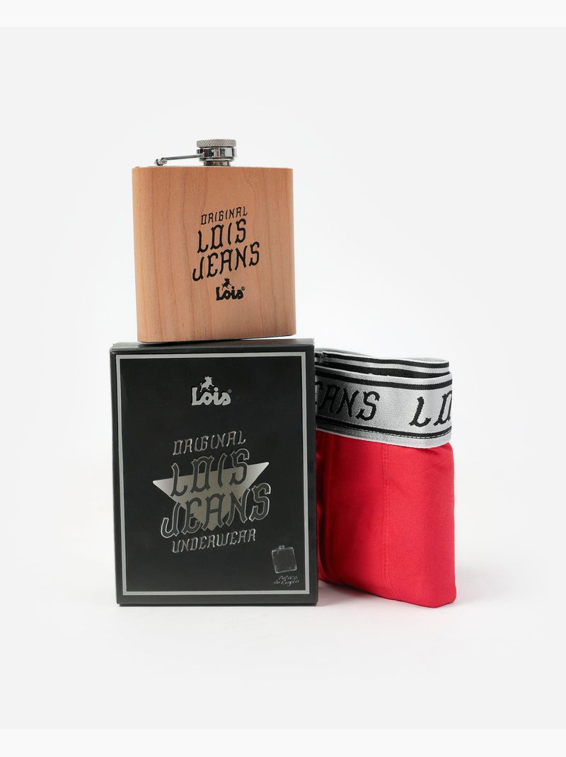 LOIS Calzoncillo/Slip Petaca Caja Regalo para Hombre Rojo - Kiabi