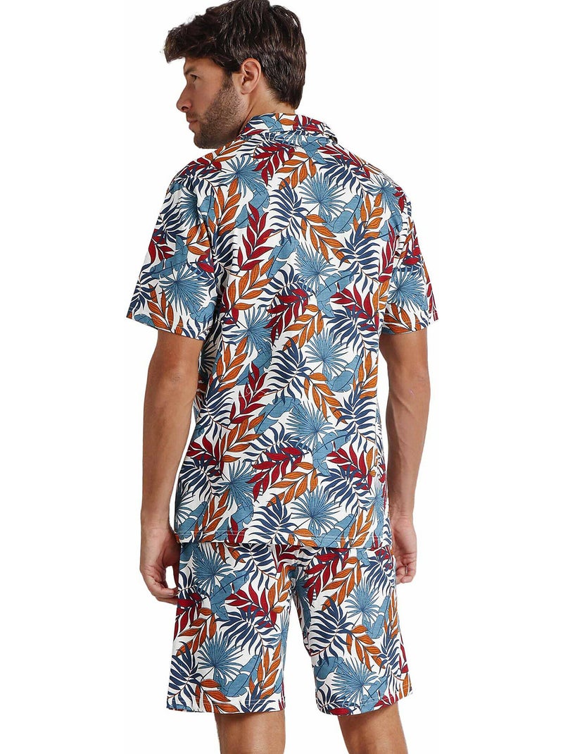 LOIS Pijama Abierto Manga Corta Dynamic para Hombre Azul - Kiabi
