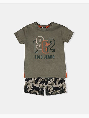 LOIS Pijama Manga Corta Brush para Niño