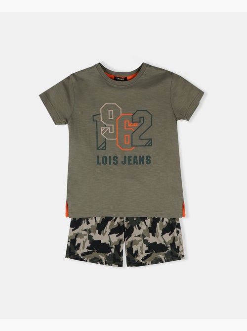 LOIS Pijama Manga Corta Brush para Niño - Kiabi