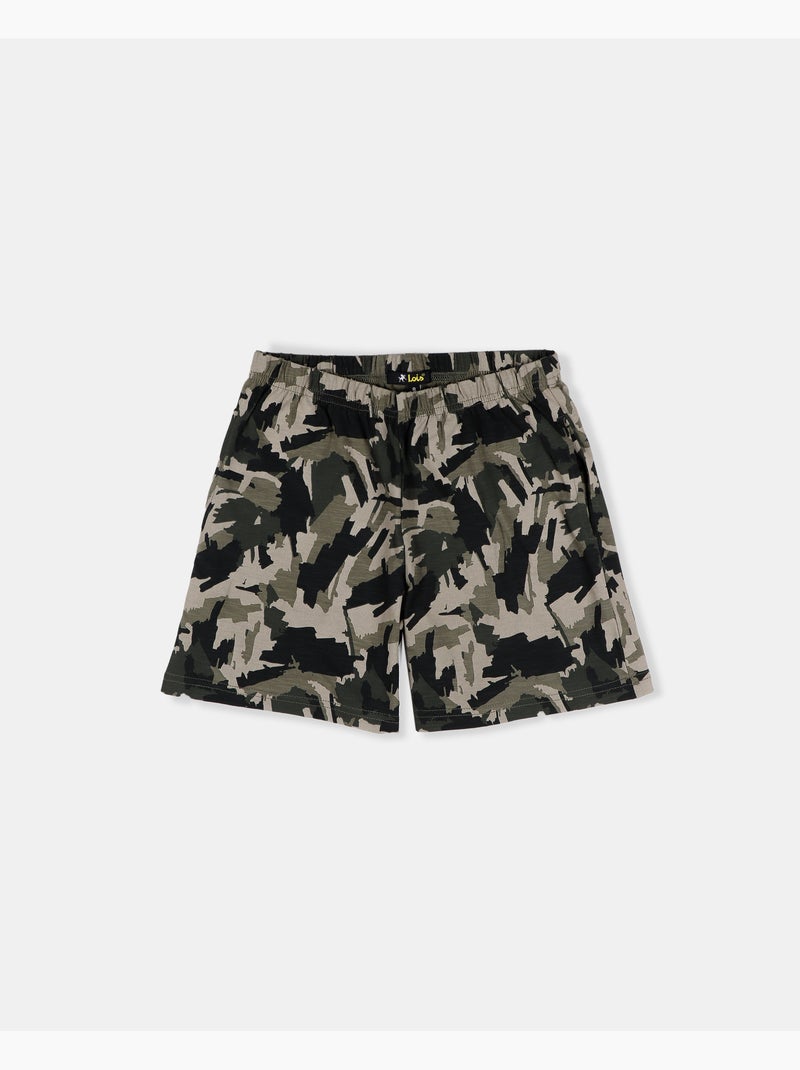 LOIS Pijama Manga Corta Brush para Niño Caqui - Kiabi