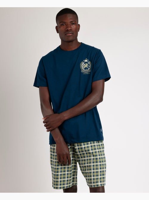 LOIS Pijama Manga Corta Escudo para Hombre - Kiabi LOIS Pijama Manga Corta Escudo para Hombre - Kiabi