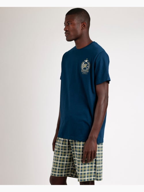 LOIS Pijama Manga Corta Escudo para Hombre - Kiabi LOIS Pijama Manga Corta Escudo para Hombre - Kiabi
