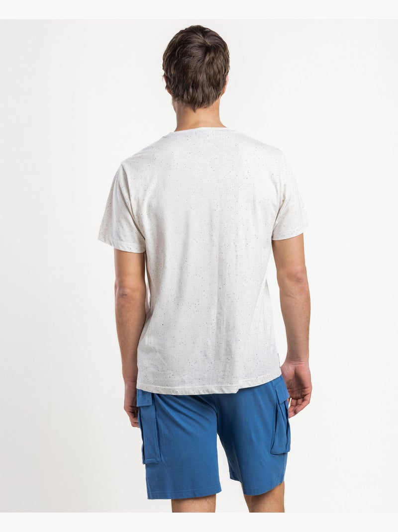 LOIS Pijama Manga Corta Frayed para Hombre Azul - Kiabi