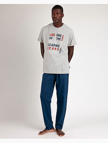 LOIS Pijama Manga Corta Grey Leader para Hombre