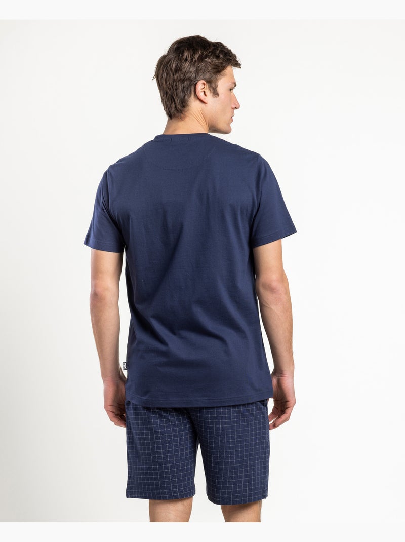 LOIS Pijama Manga Corta Navy Driver para Hombre Azul marino - Kiabi