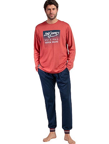 LOIS Pijama Manga Larga Burnt para Hombre