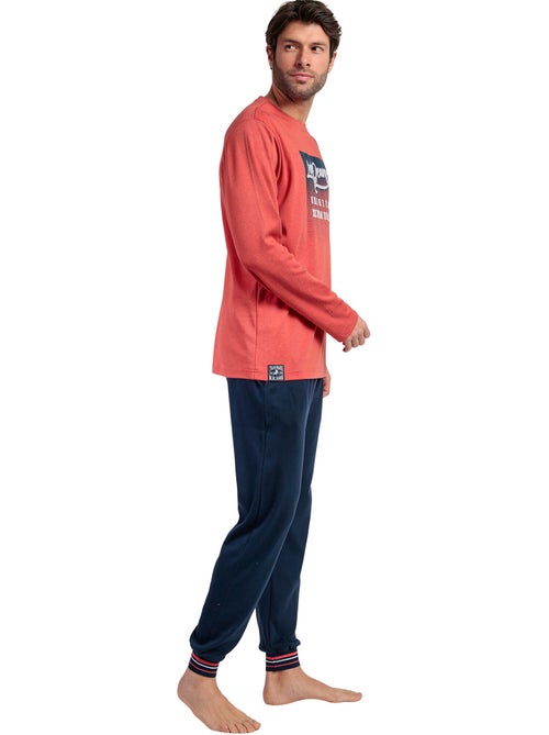 LOIS Pijama Manga Larga Burnt para Hombre - Kiabi LOIS Pijama Manga Larga Burnt para Hombre - Kiabi