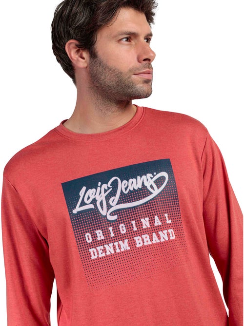 LOIS Pijama Manga Larga Burnt para Hombre - Kiabi LOIS Pijama Manga Larga Burnt para Hombre - Kiabi
