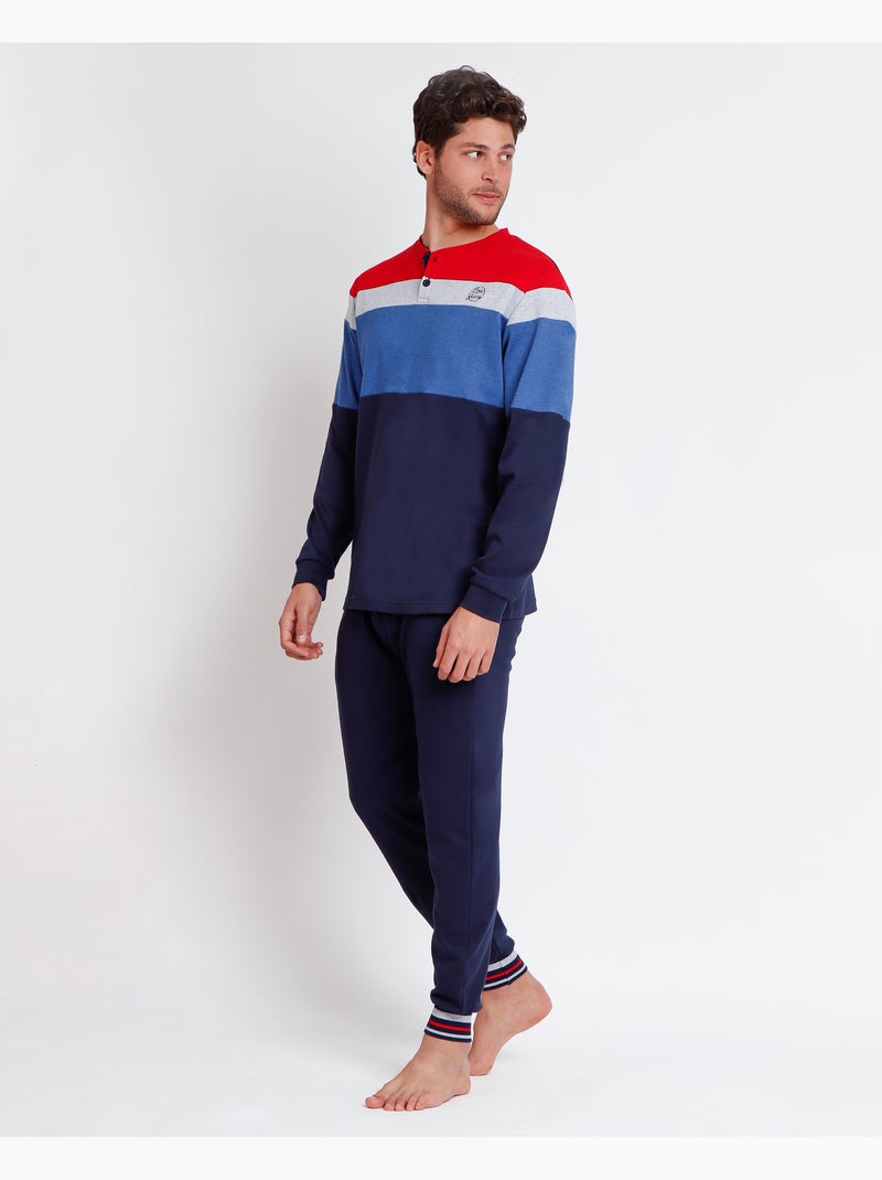 LOIS Pijama Manga Larga Division para Hombre Azul - Kiabi