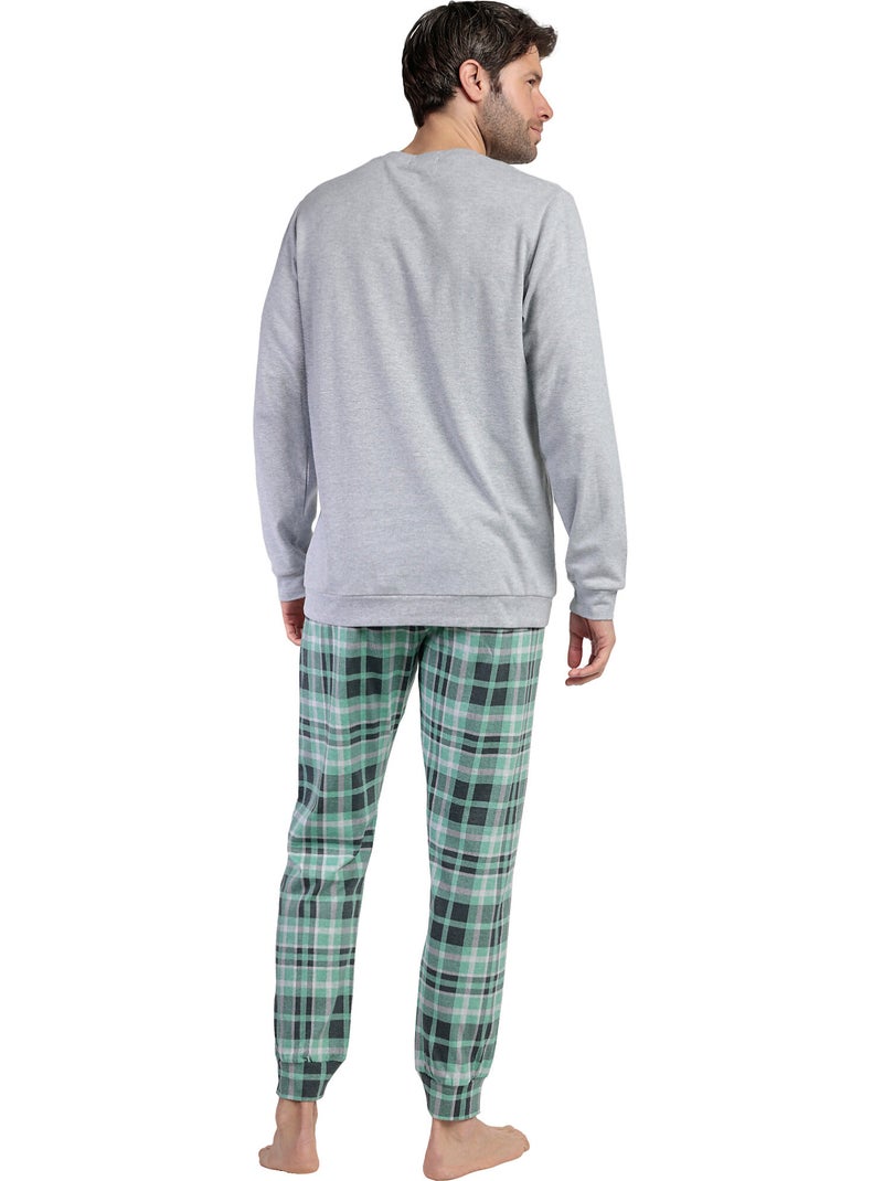 LOIS Pijama Manga Larga Felpa Vintage Car para Hombre Gris - Kiabi