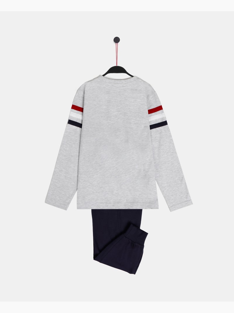 LOIS Pijama Manga Larga Motor para Niño Gris jaspeado - Kiabi