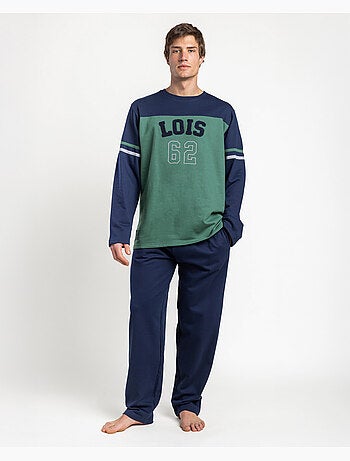 LOIS Pijama Manga Larga Preppy para Hombre