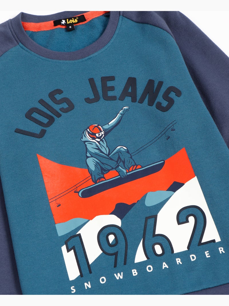 LOIS Pijama Manga Larga Ranglan XGames para Niño Azul - Kiabi