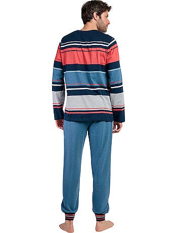 LOIS Pijama Manga Larga Rayas Burnt para Hombre