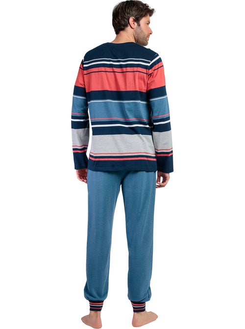 LOIS Pijama Manga Larga Rayas Burnt para Hombre - Kiabi LOIS Pijama Manga Larga Rayas Burnt para Hombre - Kiabi