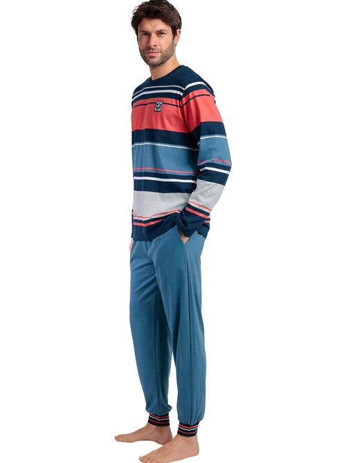 LOIS Pijama Manga Larga Rayas Burnt para Hombre - Kiabi LOIS Pijama Manga Larga Rayas Burnt para Hombre - Kiabi