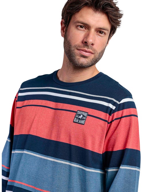 LOIS Pijama Manga Larga Rayas Burnt para Hombre - Kiabi LOIS Pijama Manga Larga Rayas Burnt para Hombre - Kiabi