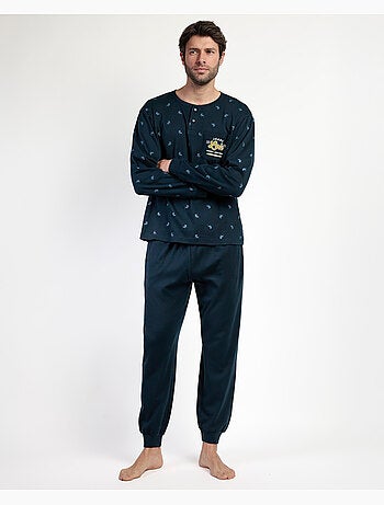 LOIS Pijama Manga Larga Tapeta Snow para Hombre
