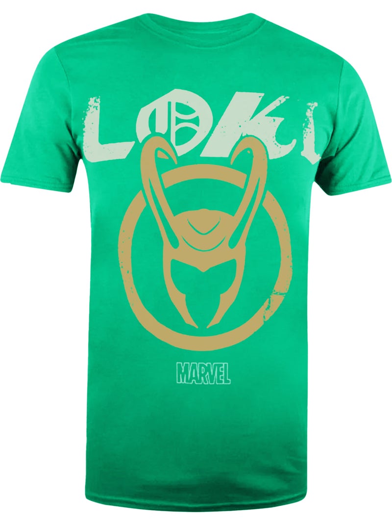 Loki - camiseta emblema de algodón para hombre - marvel Verde - Kiabi