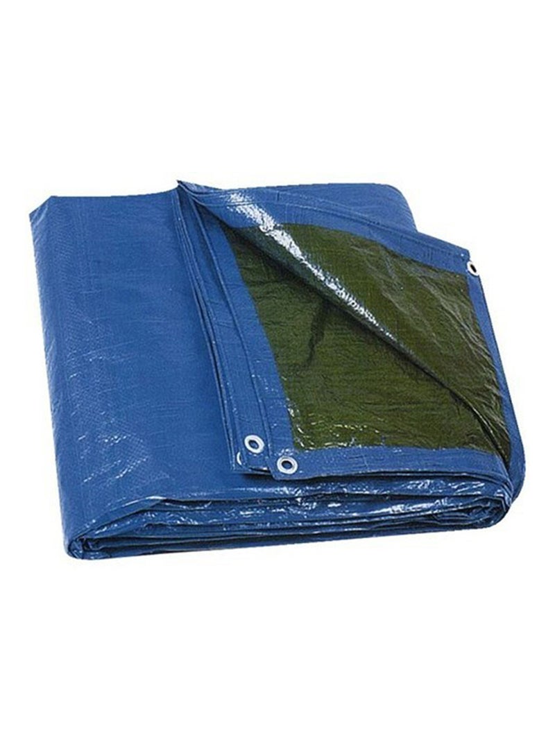 Lona profesional de protección impermeable con ollaos 60g/m² Azul - Kiabi