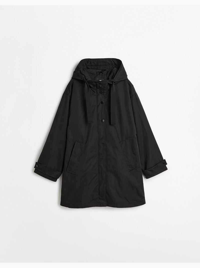 Long parka, mo fashion Negro - Kiabi