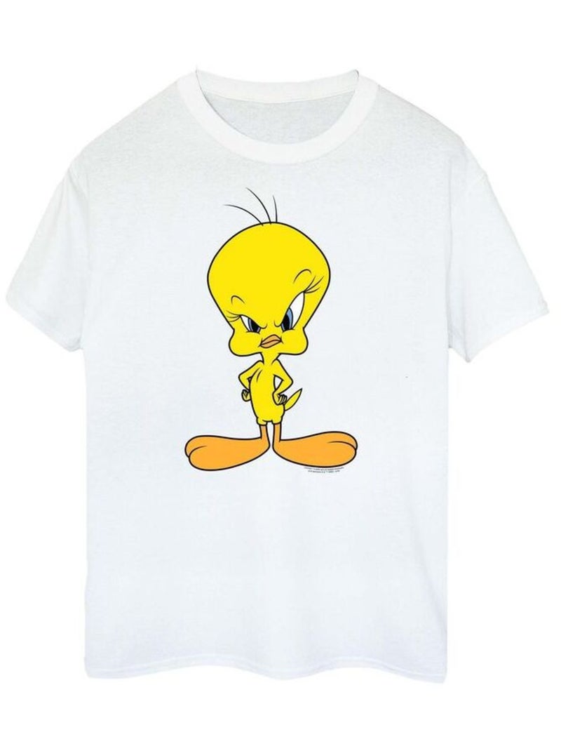 Looney Tunes - Camiseta Angry de Piolín de Algodón para Hombre Blanco - Kiabi