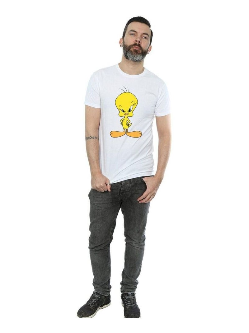 Looney Tunes - Camiseta Angry de Piolín de Algodón para Hombre Blanco - Kiabi